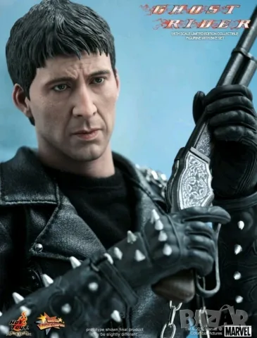 ХОТ ТОЙС ПРИЗРАЧЕНИЯТ ЕЗДАЧ С АДСКИЯ МОТОР - Hot Toys MMS133 - Ghost Rider With Hellcycle, Very rare, снимка 6 - Колекции - 55964399