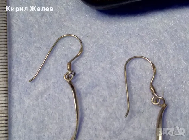 АРТИСТИЧЕН СТИЛЕН МОДЕЛ ФЕЕРИЧНИ СРЕБЪРНИ ОБЕЦИ СРЕБРО 925 РЪЧНА ФИНА ИЗРАБОТКА 30548, снимка 2 - Обеци - 50337179