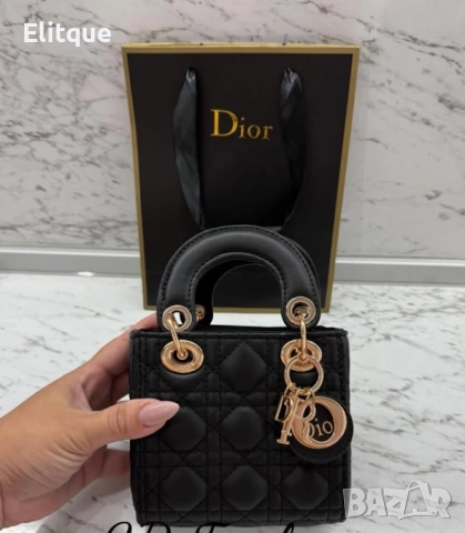 мини чанта christian dior 12х12см, снимка 3 - Чанти - 52818972