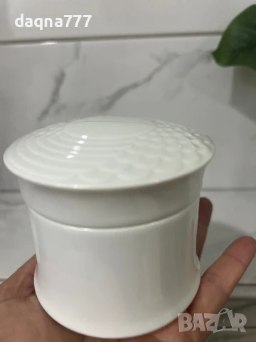 HUTSCHENREUTHER GERMANY BIANCA SCALA ГЛАНЦОВА ЗАХАРНИЦА С КАПАК Германия антика, снимка 5 - Антикварни и старинни предмети - 50596387