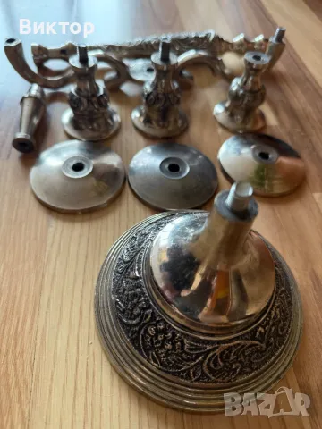 Голям масивен уникален свещник, снимка 7 - Други - 49960748