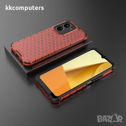 vivo Y16 4G Силиконов Калъф Honeycomb TPU и Протектор, снимка 16 - Калъфи, кейсове - 50741717