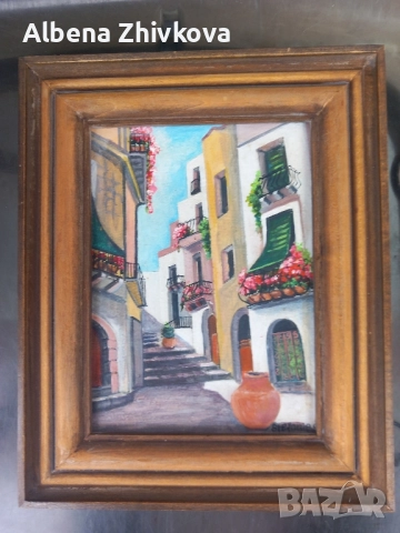 два броя композиция масло на платно