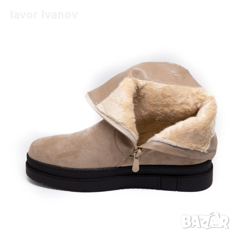 Дамски боти от велур в два различни цвята-НИСКА ЦЕНА - ВИСОКА КАЧЕСТВО, снимка 8 - Дамски боти - 51642049