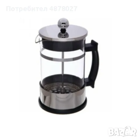 Френска стъклена преса за кафе и чай, снимка 3 - Аксесоари за кухня - 55804988