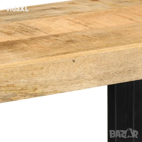 vidaXL Стенен рафт 70x33x35 cm Масивна груба дървесина Манго, снимка 9 - Етажерки - 56147552