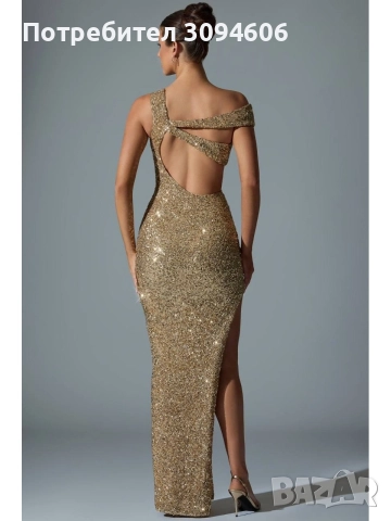 Стил и елегантност, рокля с пайети , снимка 8 - Рокли - 52663579