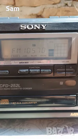 Касетофон  soni CFD-252L, снимка 4 - Радиокасетофони, транзистори - 49974761