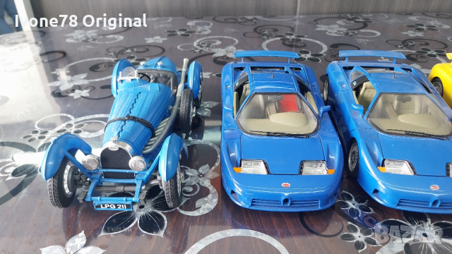 МЕТАЛНИ КОЛИ BUGATTI НА Bburago 1:18, снимка 3 - Колекции - 44780881