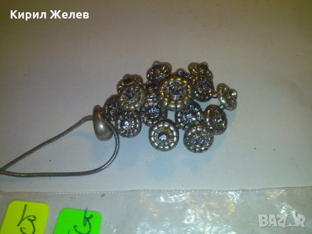 ПОСРЕБРЕН МЕДАЛЬОН с МНОГО КРАСИВИ КАМЪНИ КРИСТАЛИ 3037, снимка 3 - Колиета, медальони, синджири - 29814979