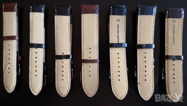 Кожена кайшка за ръчен часовник, снимка 3 - Мъжки - 44326720