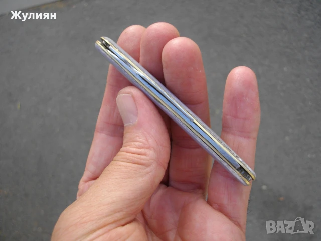 КОЛЕКЦИОНЕРСКО БЪЛГАРСКО ДЖОБНО НОЖЧЕ ПЕТКО ДЕНЕВ, снимка 3 - Антикварни и старинни предмети - 50871928