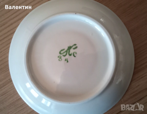 Лот от 4 руски порцеланови чаши за чай в кобалтово син цвят, снимка 5 - Чаши - 54100920