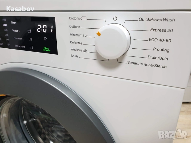 Miele W1 Excellence Пералня PowerWash Миеле 12м Гаранция, снимка 3 - Перални - 54103682