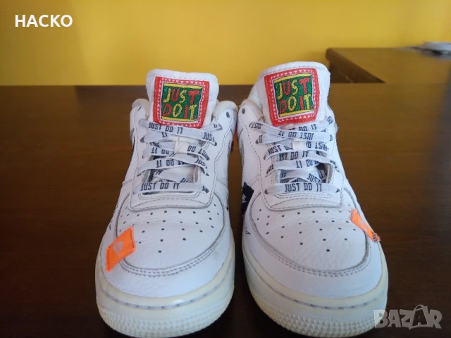 ПРОМО Nike Air Forse 1 Just Do It Paik Jdi Номер 37,5 Стелка 23,5 см. 100% Оригинални Внос от Англия, снимка 2 - Детски маратонки - 50446890