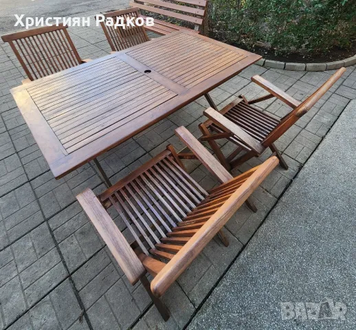 Комплект градински столове и маса, снимка 9 - Градински мебели, декорация  - 48916566