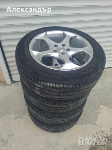 Гуми Michelin с джанти O.Z 225/55R18 - свалени от Audi A6 C7, снимка 4 - Гуми и джанти - 54342074