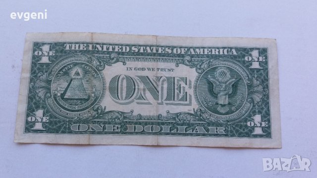 банкнота от 1 долар от 1963а г. със звезда, снимка 3 - Нумизматика и бонистика - 29849995