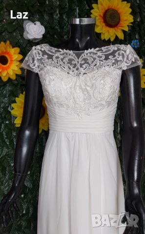 сватбена булчинска рокля за подписване или кръщене, снимка 2 - Рокли - 39840866