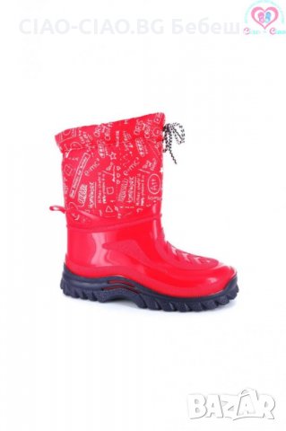 №24-№35, Детски гумени ботуши за момиче G&G в червено, снимка 2 - Детски боти и ботуши - 34309828