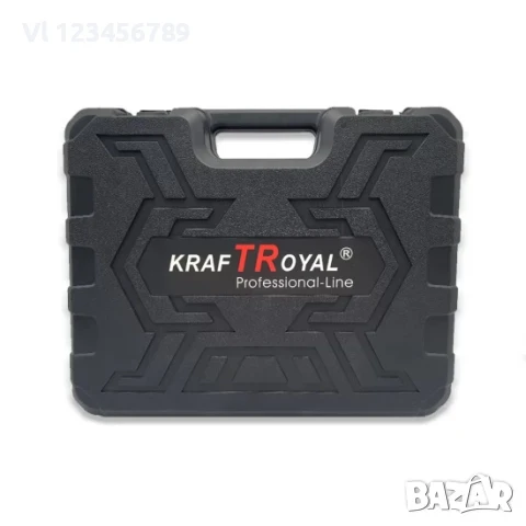 Акумулаторен Винтоверт KRAFT Royal 36V + 111 части / бормашина с инструменти в куфар, снимка 5 - Винтоверти - 50838508