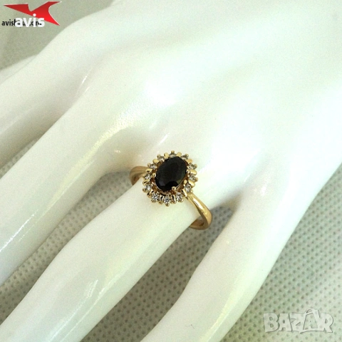 Пръстен с 14К златно покритие 224874, снимка 4 - Пръстени - 54202739