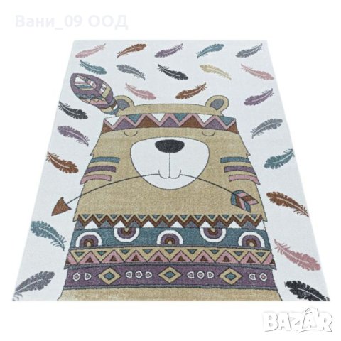 120х170см Детски килим "Мече индианец", снимка 2 - Килими - 42758552