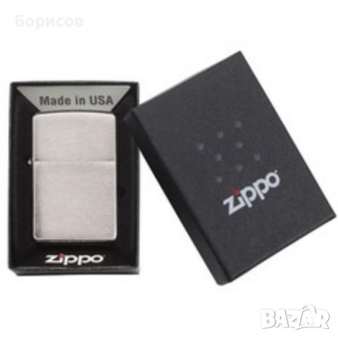 Запалка Zippo, Classic Brushed Chrome, снимка 2 - Други - 39897584