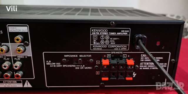 Ресивър Kenwood KR-V45, снимка 8 - Ресийвъри, усилватели, смесителни пултове - 39412499