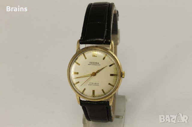 1960's TERRA DKFM. STROBL&CO Позлатен Немски Ръчен Часовник, снимка 1 - Антикварни и старинни предмети - 39222503