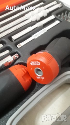 Комплект тресчотни отверки с накрайници SAM-France, снимка 4 - Отвертки - 35230723