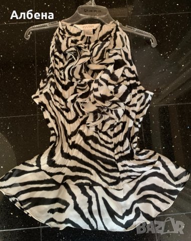 дамска блуза зебра, снимка 1 - Корсети, бюстиета, топове - 37632390