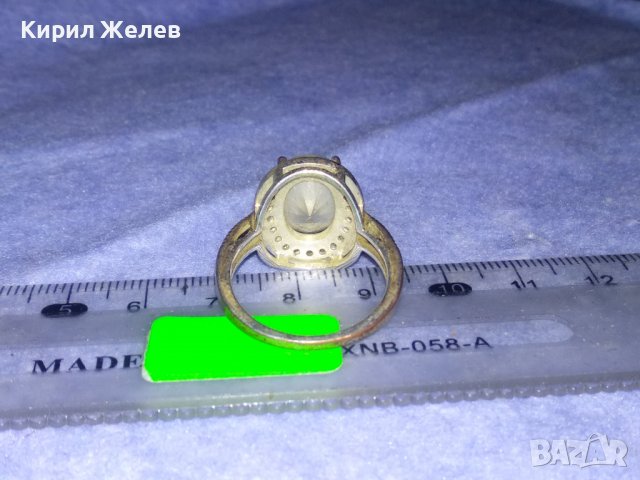 ПОСРЕБРЕН МЕДЕН СКЪПОЦЕНЕН КЛАСИЧЕСКИ ПРЪСТЕН с ПЕЧАТ 925 ПРЕКРАСНИ ФАСЕТИРАНИ КАМЪНИ ЦИРКОНИЙ 37002, снимка 14 - Пръстени - 39758680