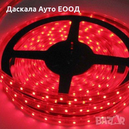 Диодна ЛЕД LED лента 24V , 5 метра , ЧЕРВЕНА , W050R , снимка 2 - Аксесоари и консумативи - 35592345