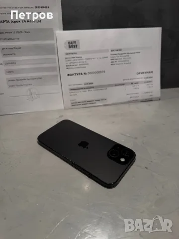 Перфектен Iphone 15 Black + бележки