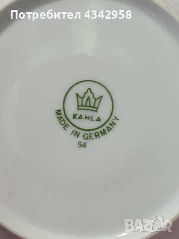 Kahla.Germany.1960-те. Порцеланови чинийки., снимка 6 - Антикварни и старинни предмети - 52679886