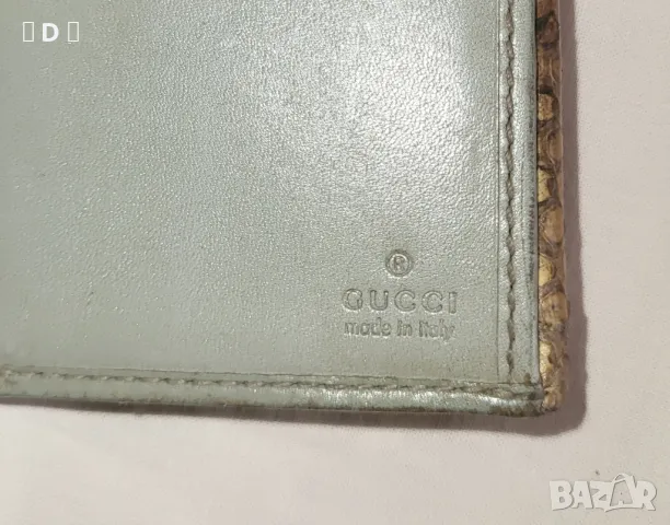 GUCCI оригинално портомоне ПИТОН, снимка 9 - Портфейли, портмонета - 50360798