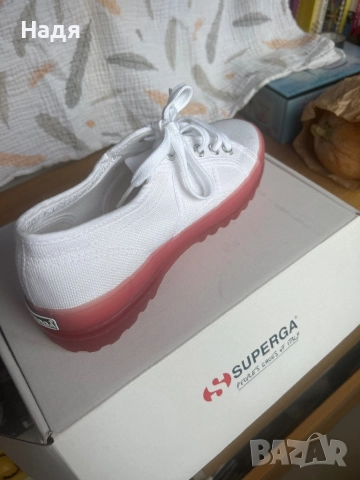 SUPERGA бели кецове 37 , чисто нови, снимка 3 - Кецове - 52477690