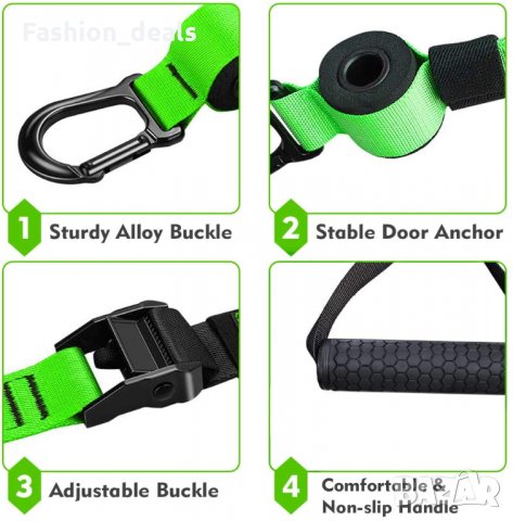 Нов Комплект за фитнес домашно окачване Тренажор на закрито Тренировка, снимка 5 - Фитнес уреди - 33787806