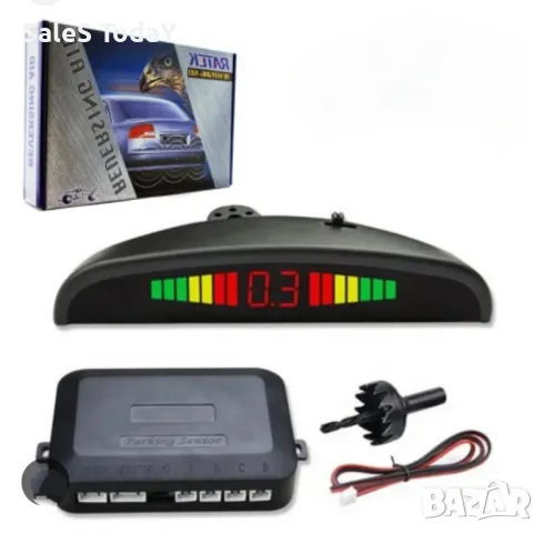 Парктроник с матови датчици, черен мат, 18мм, снимка 2 - Аксесоари и консумативи - 32248213