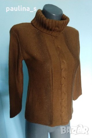 Вълнен пуловер / поло с плетеници "G.Point"