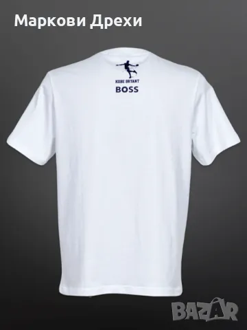 Hugo Boss бяла UNISEX тениска KOBE BRYANT размери - S L XL XXL, снимка 2 - Тениски - 48757616