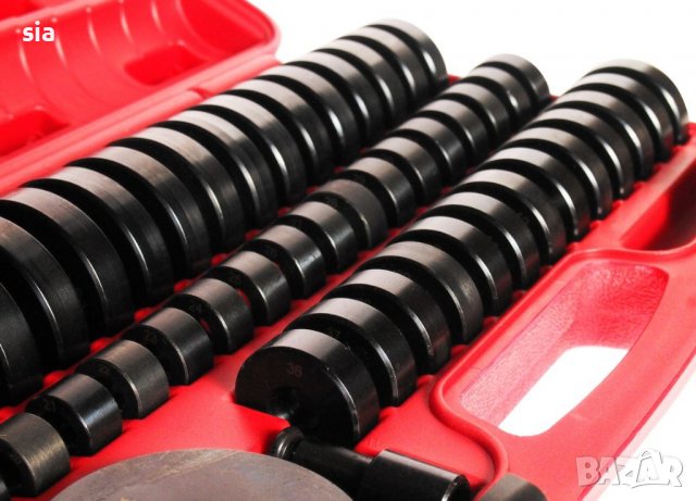 Избивачи на лагери, КОМПЛЕКТ ЗА ДЕМОНТАЖ И МОНТАЖ НА ЛАГЕРИ ТАМПОНИ И ВТУЛКИ 51 ЧАСТИ, снимка 3 - Аксесоари и консумативи - 36815833