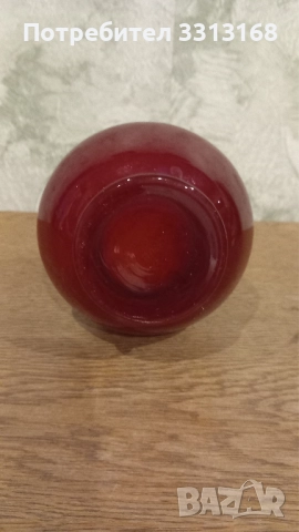 Ваза червено стъкло , снимка 4 - Вази - 52194142