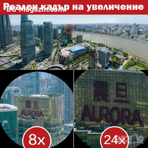 Мощен джобен монокъл за лов далечно виждане Beileshi 8-24×50 лов птици животни BAK-4 стъклена леща, снимка 3 - Екипировка - 50931160