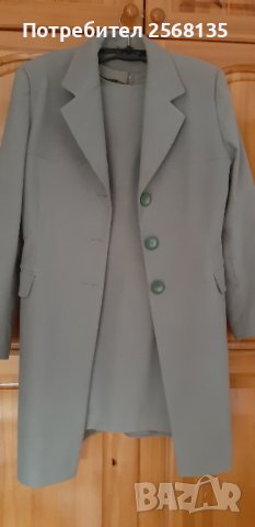 Разкошен Костюм-САКО тип Манто + РОКЛЯ Елегантна!НОВ!, снимка 6 - Костюми - 39364925