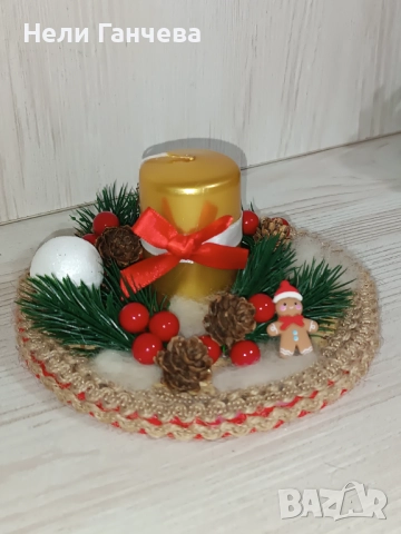 Ръчно изработена коледна декорация, снимка 5 - Други - 52829806