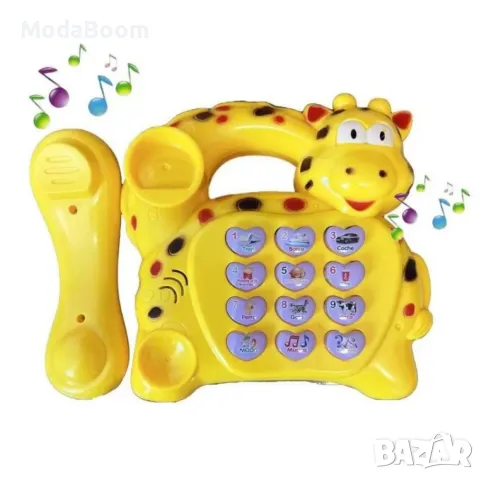 Детска играчка Музикален телефон със звуци и светлини, снимка 4 - Други - 48434811
