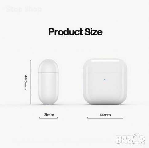 Безжични Bluetooth Слушалки Air Pro 5, Бели, снимка 4 - Bluetooth слушалки - 37309183