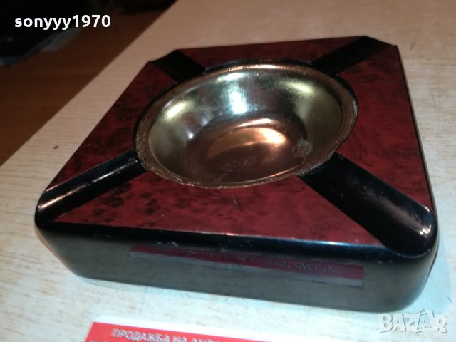 ПОРЪЧАН-ПЕПЕЛНИК-МАХАГОН И ЗЛАТО 1610211843, снимка 5 - Антикварни и старинни предмети - 34486250